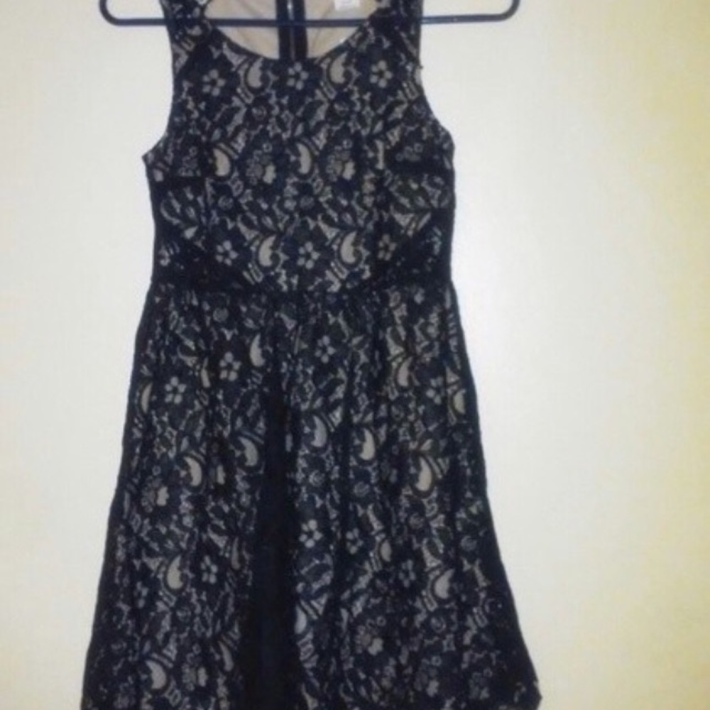 Wet Seal Black Lace Party Dress XS